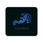 Zodiac Sign-AQUARIUS  Printed Mouse Pad