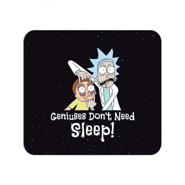 Geniuses Don't Need Sleep Printed Mouse Pad