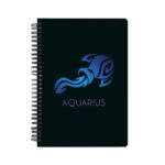 Zodiac Sign-AQUARIUS  Printed Notebook