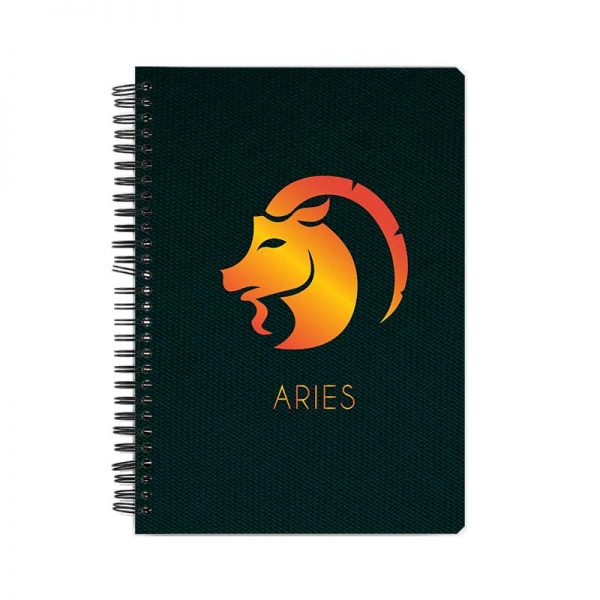 Zodiac Sign-ARIES Printed Notebook