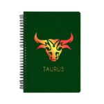 Zodiac Sign-TAURUS Printed Notebook