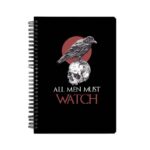 All Men Must Watch Printed Notebook