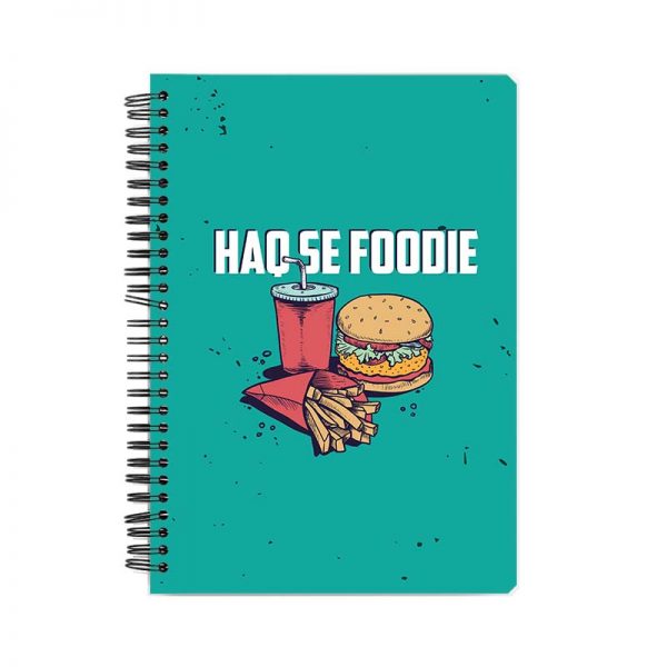 Haq Se Foodie Printed Notebook