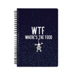 WTF Where's The Food Printed Notebook