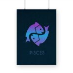 Zodiac Sign-PISCES Printed Poster