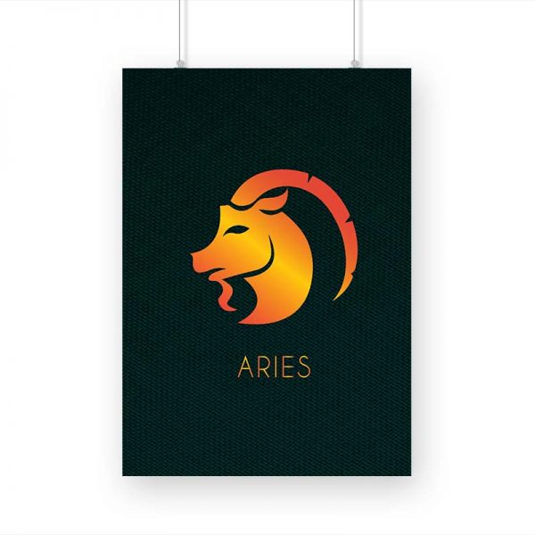 Zodiac Sign-ARIES Printed Poster