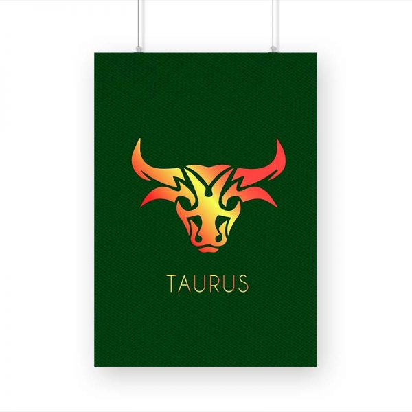 Zodiac Sign-TAURUS Printed Poster