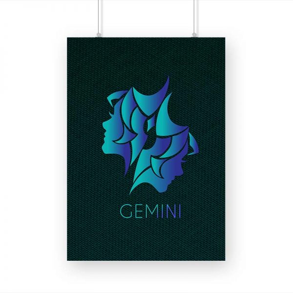 Zodiac Sign-GEMINI Printed Poster