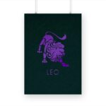 Zodiac Sign-LEO Printed Poster