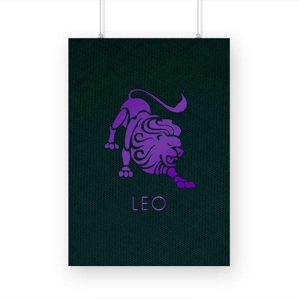 Zodiac Sign-LEO Printed Poster