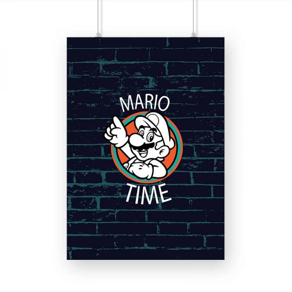 Mario Time Printed Poster