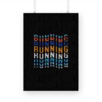 Running Printed Poster