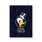 Quaking People Up Printed Poster