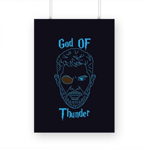 God Of Thunder Printed Poster